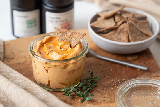 Paprika-Frischkäse-Creme mit Thymian und Honig