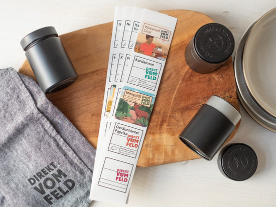 Etiketten für Gläser und Dosen - Direkt vom Feld