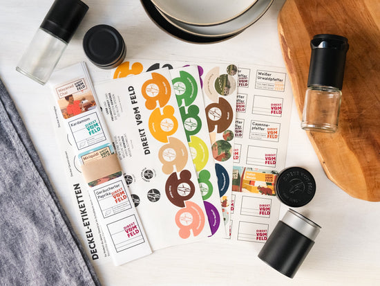Etiketten für Gläser und Dosen - Direkt vom Feld