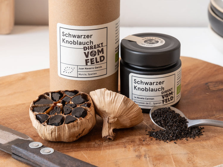 Schwarzer Knoblauch - Direkt vom Feld