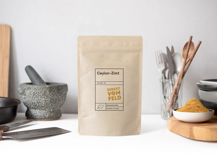 250 g Ceylon-Zimt gemahlen | Biogewürze Direkt vom Feld