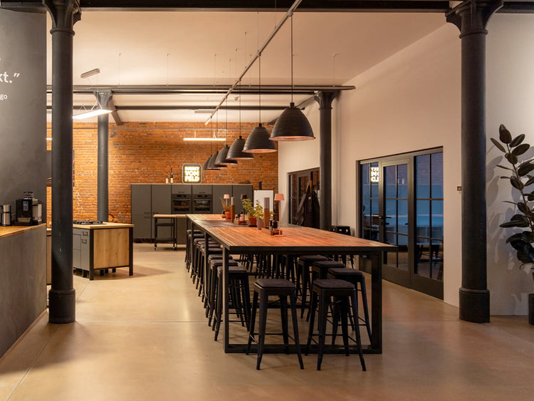 Unsere Workshopküche in der Gläsernen Manufaktur in Chemnitz
