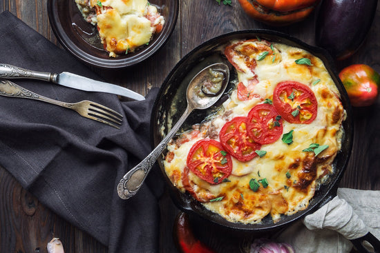 Aromatisches Moussaka mit Auberginen und Berg-Oregano - Direkt vom Feld