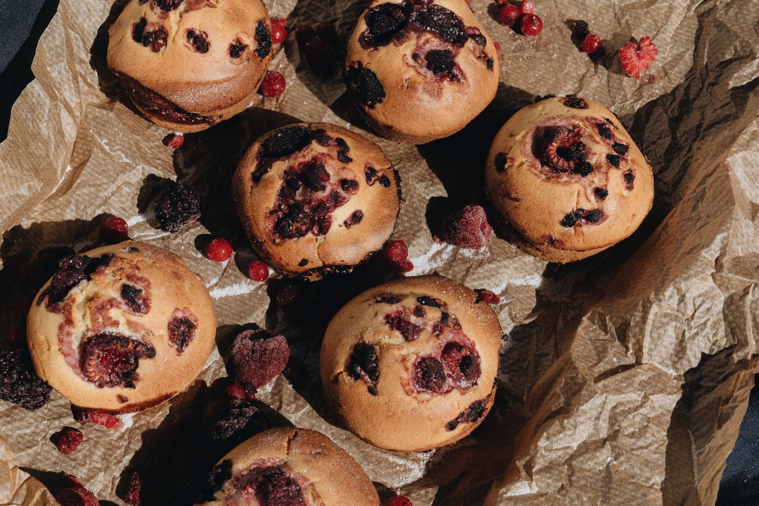 Beerenmuffins mit Wayanad Chai - Direkt vom Feld