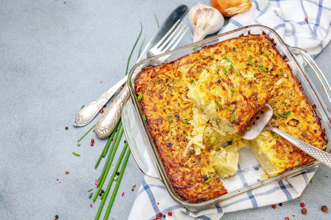 Deftiger Kartoffelauflauf mit Muskat-Béchamel - Direkt vom Feld