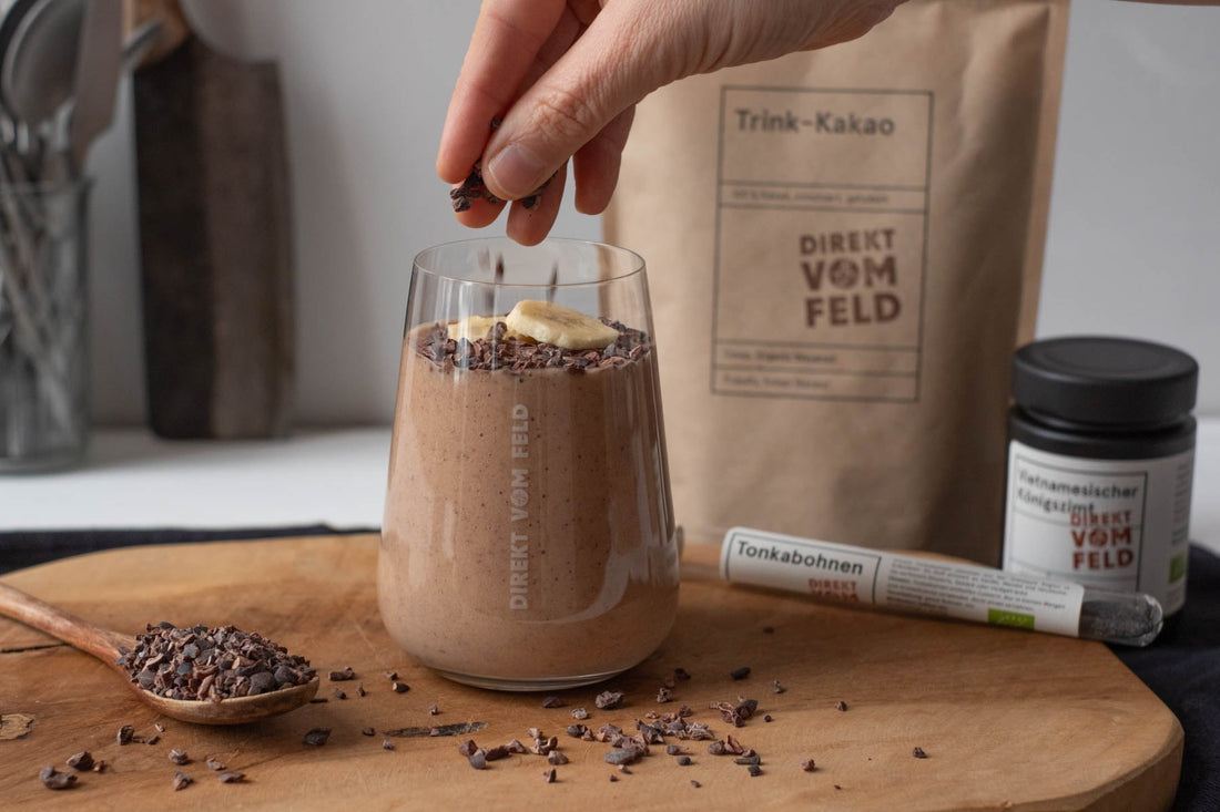 Schokolade, aber anders: Cremiger Rohkakao-Smoothie