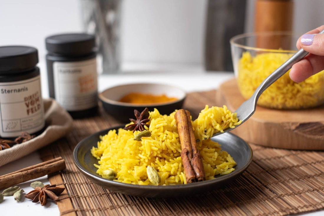 Indischer Gewürzreis - duftet herrlich nach Zimt, Sternanis und Kardamom