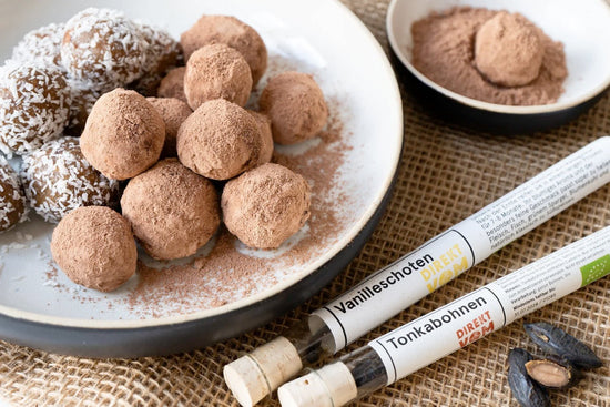 Energy Balls mit Tonkabohne und Kokoscreme - Direkt vom Feld