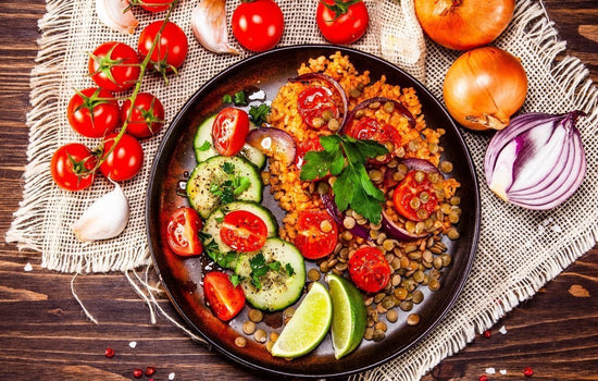Lauwarmer Linsensalat mit Schwarzkümmel - Direkt vom Feld