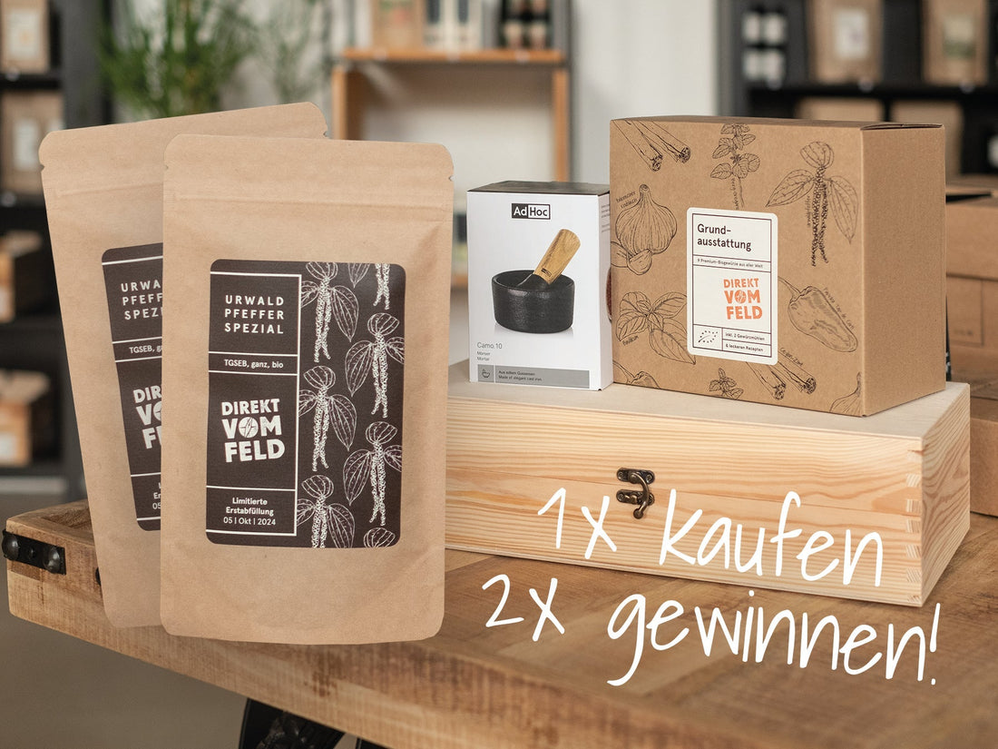 Pfeffer-Special zur Eröffnung unserer neuen Manufaktur – mit Gewinnspiel! - Direkt vom Feld