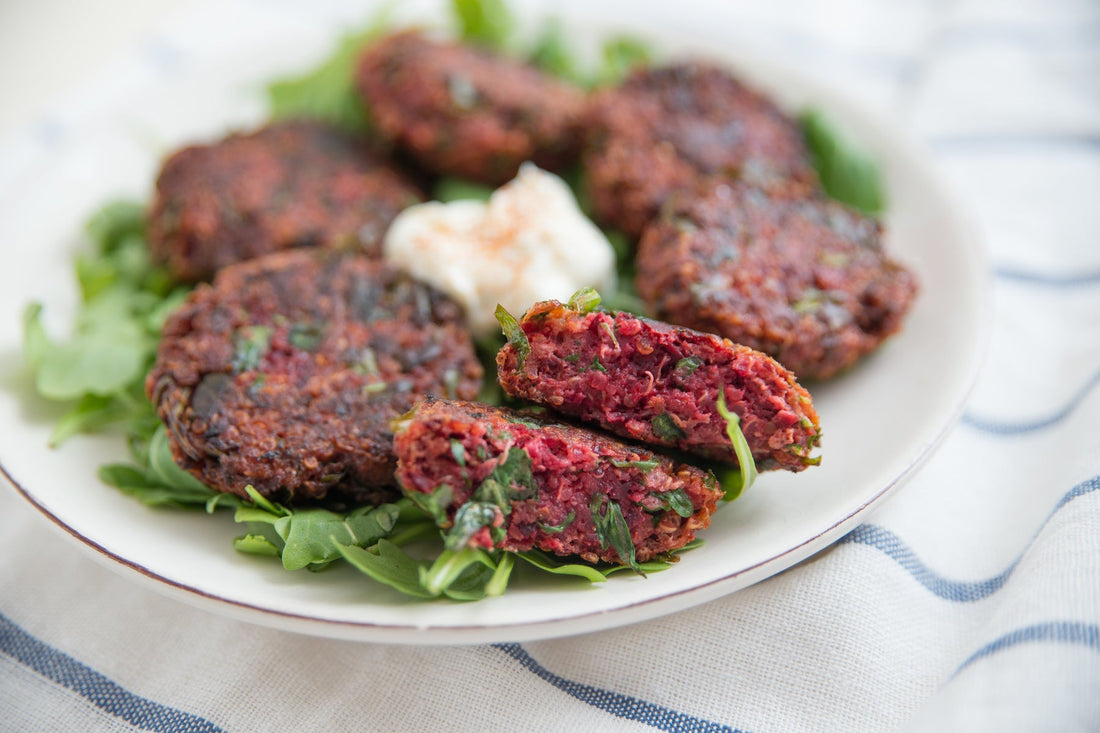 Rote Beete-Feta-Bratlinge - Direkt vom Feld