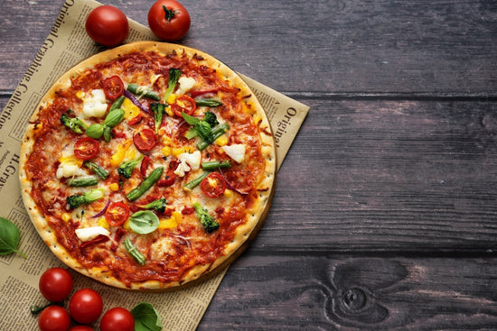 Selbstgemachte Gemüse-Pizza aus Dinkel - Direkt vom Feld
