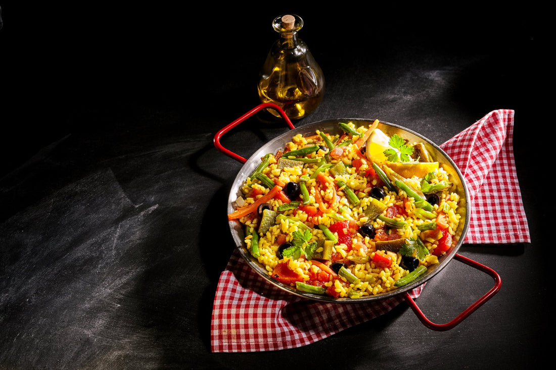 Vegetarische Gemüse-Paella - Direkt vom Feld