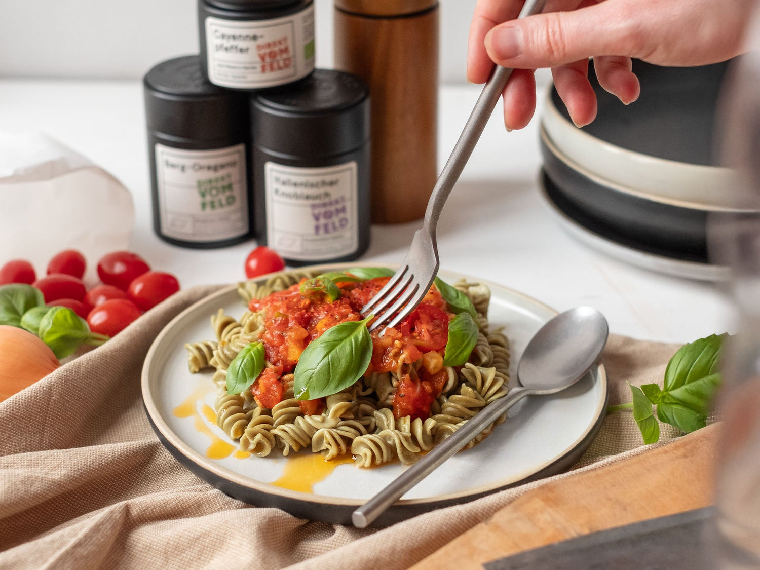 Würziger Pasta - Genussabend - Direkt vom Feld