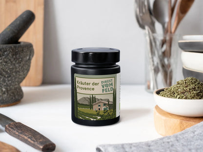 Kräuter der Provence im Aromaglas | Biogewürze Direkt vom Feld