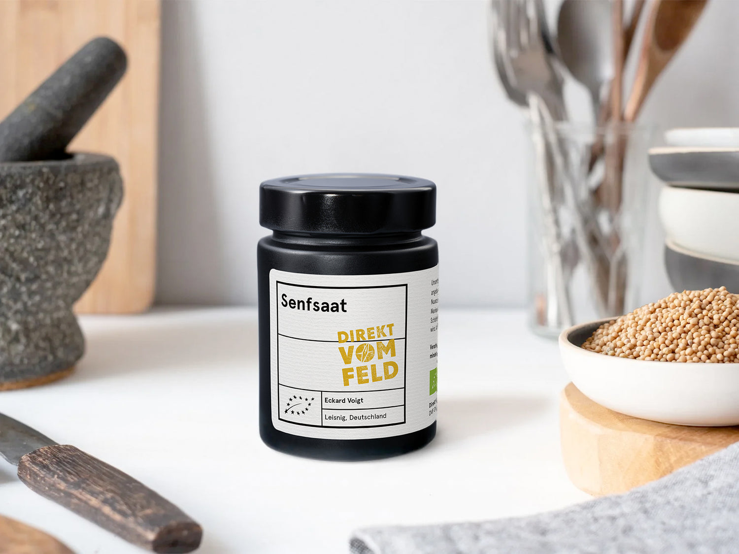 Senfsaat Aromaglas | Biogewürze Direkt vom Feld