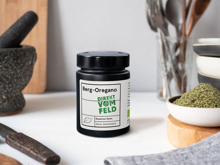 Berg-Oregano im Aromaglas | Biogewürze Direkt vom Feld