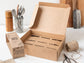 Geschenkverpackung für 6 Produkte ie Aromagläser, Gewürzdosen oder Ölkanister | Biogewürze DIrekt vom Feld