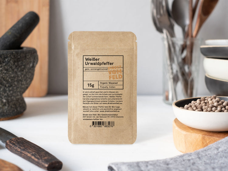 Weißer Urwaldpfefer 15 g | Direkt vom Feld
