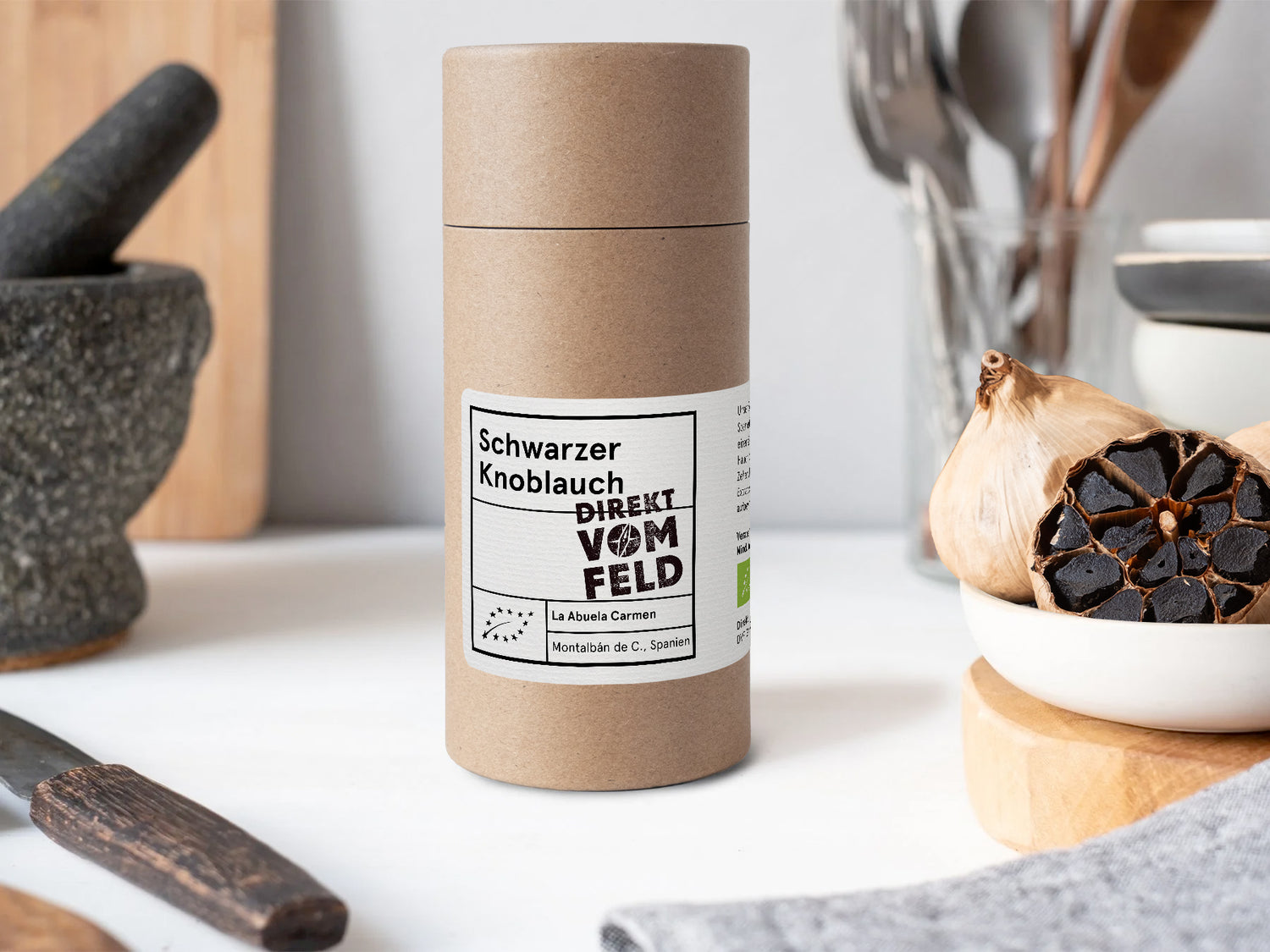 Schwarzer Knoblauch | Biogewürze Direkt vom Feld | 3 ganze Knollen