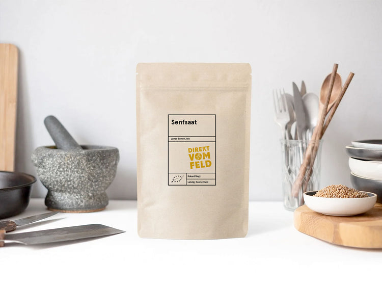 Senfsaat Nachfüllpack Groß 500 g | Biogewürze Direkt vom Feld