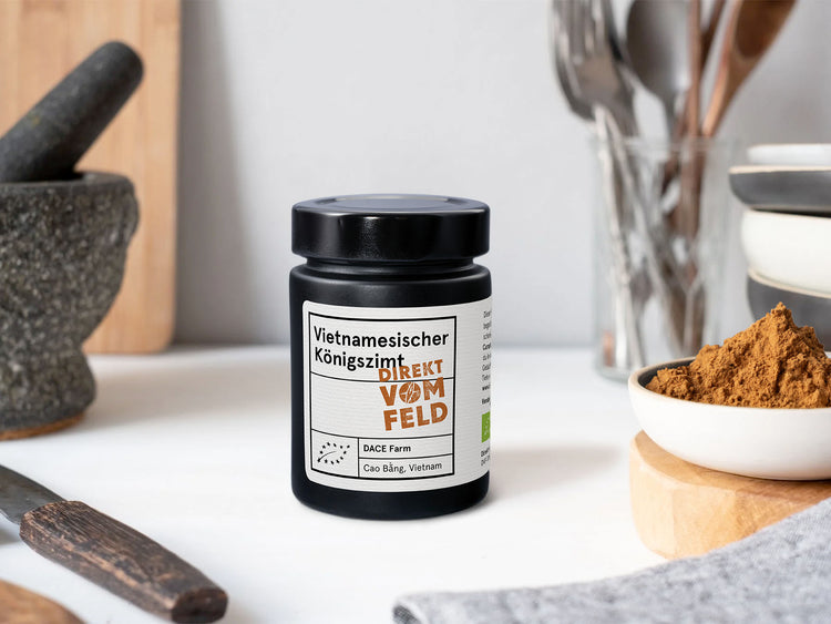 Vietnamesischer Königszimt Aromaglas | Biogewürze DIrekt vom Feld