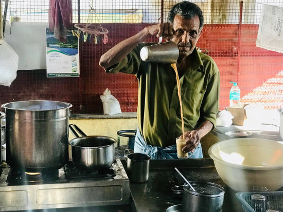 Wayanad Chai Zubereitung in Indien - Direkt vom Feld