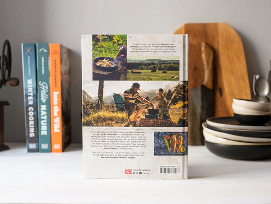 The Great Outdoors - Kochbuch Rückseite | Direkt vom Feld, Bio Gewürze